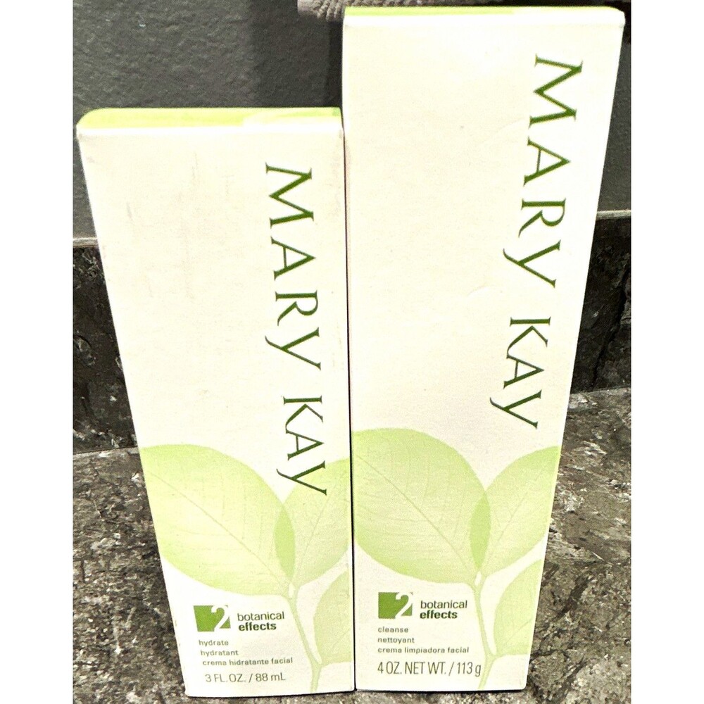 Mary Kay Botanical Effects Cleanser 4oz + Moisturizer 3fl oz Normal Skin